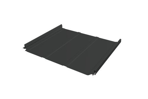 Кликфальц Pro Line Grand Line 0,5 Drap TX с пленкой на замках RAL 7016 антрацитово-серый
