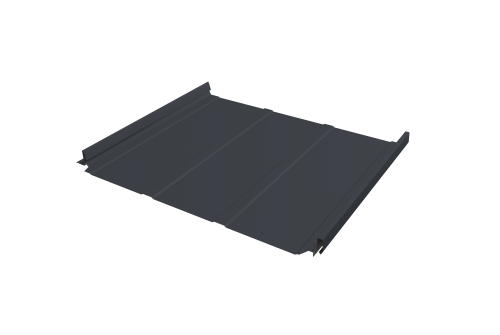 Кликфальц Pro Line Grand Line 0,5 Drap TX с пленкой на замках RAL 7024 мокрый асфальт