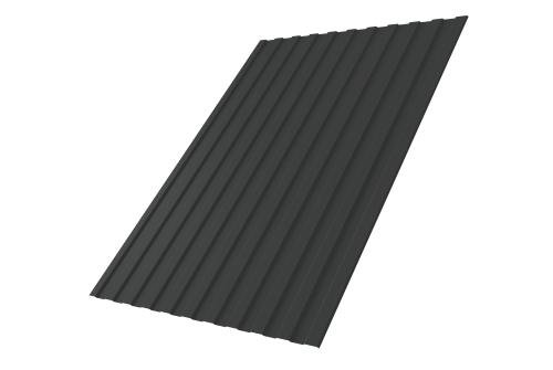 Профнастил С8A 0,45 PE RAL 7016 антрацитово-серый