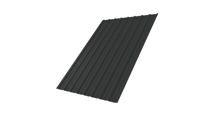 Профнастил С10A 0,45 PE-Double RAL 7016 антрацитово-серый