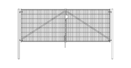 Ворота Light NoLock 1.53х4.0 RAL 6005