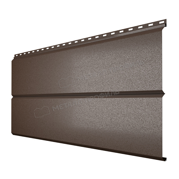 Сайдинг Металл Профиль Lбрус-XL-14х335 (VALORI-20-DarkBrown-0.5)