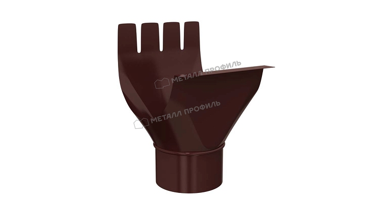 Воронка выпускная Металл Профиль GS lite D125/90 RAL 8017