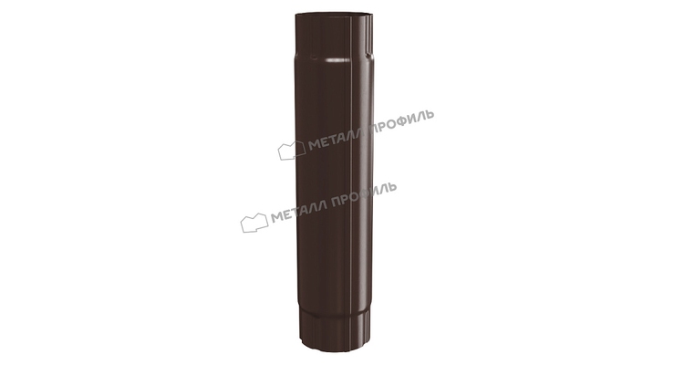 Труба соединительная Металл Профиль GS lite D90х1000 RAL 8017