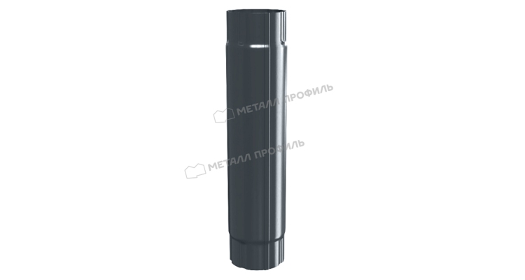 Труба соединительная Металл Профиль GS lite D90х1000 RAL 7024