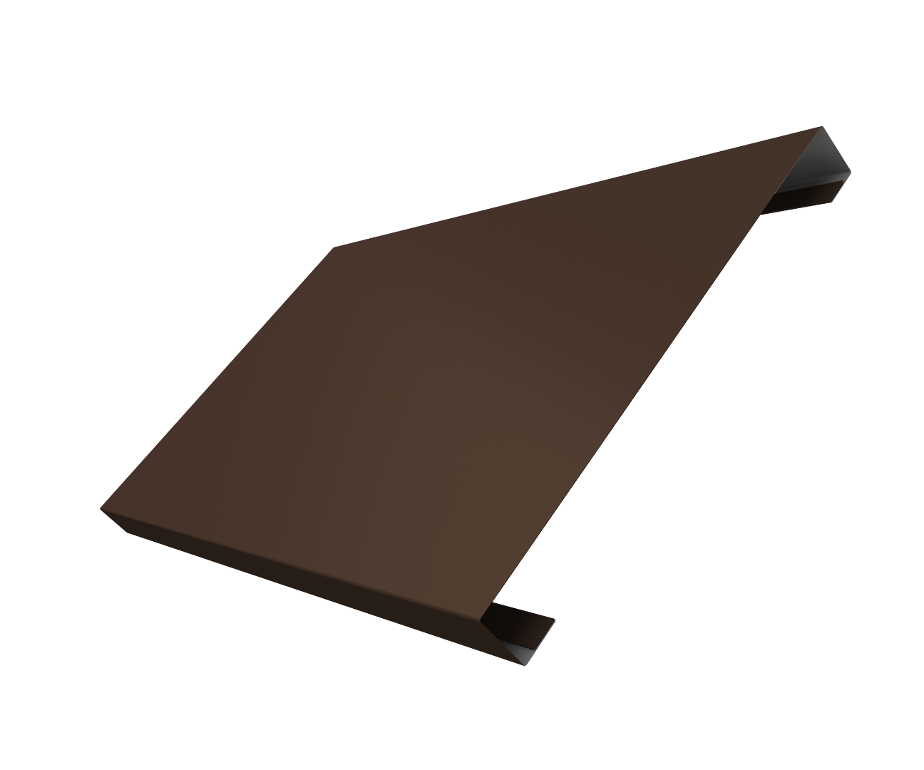 Ламель лицевая 200 забора жалюзи Texas 0.5 Satin Matt с пленкой RAL 8017 шоколад