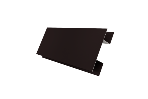 Планка H-образная Экобрус 0,45 Drap TR RAL 9005 черный (3м)