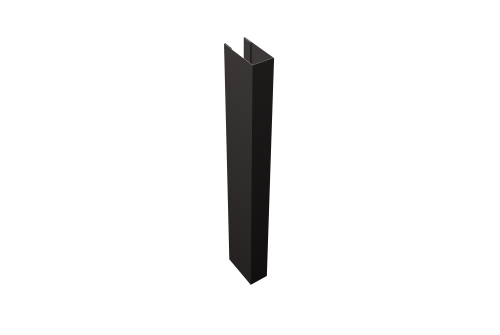 Стойка Texas для калиток и ворот 0,45 Drap TwinColor RAL 7024 мокрый асфальт (1,8м)